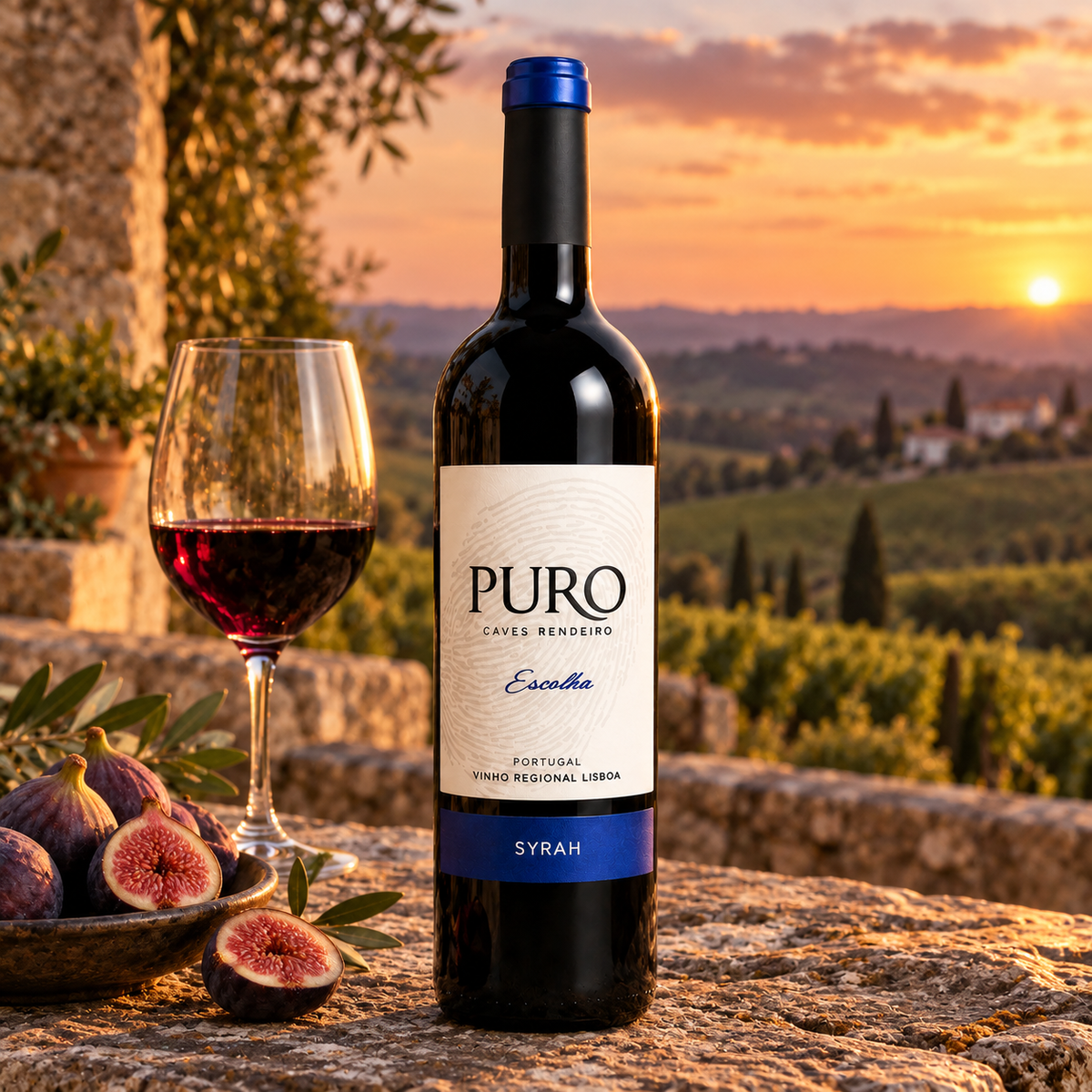 Caves Rendeiro – Puro Syrah – výběr – červené – fotografie v přirozeném prostředí
