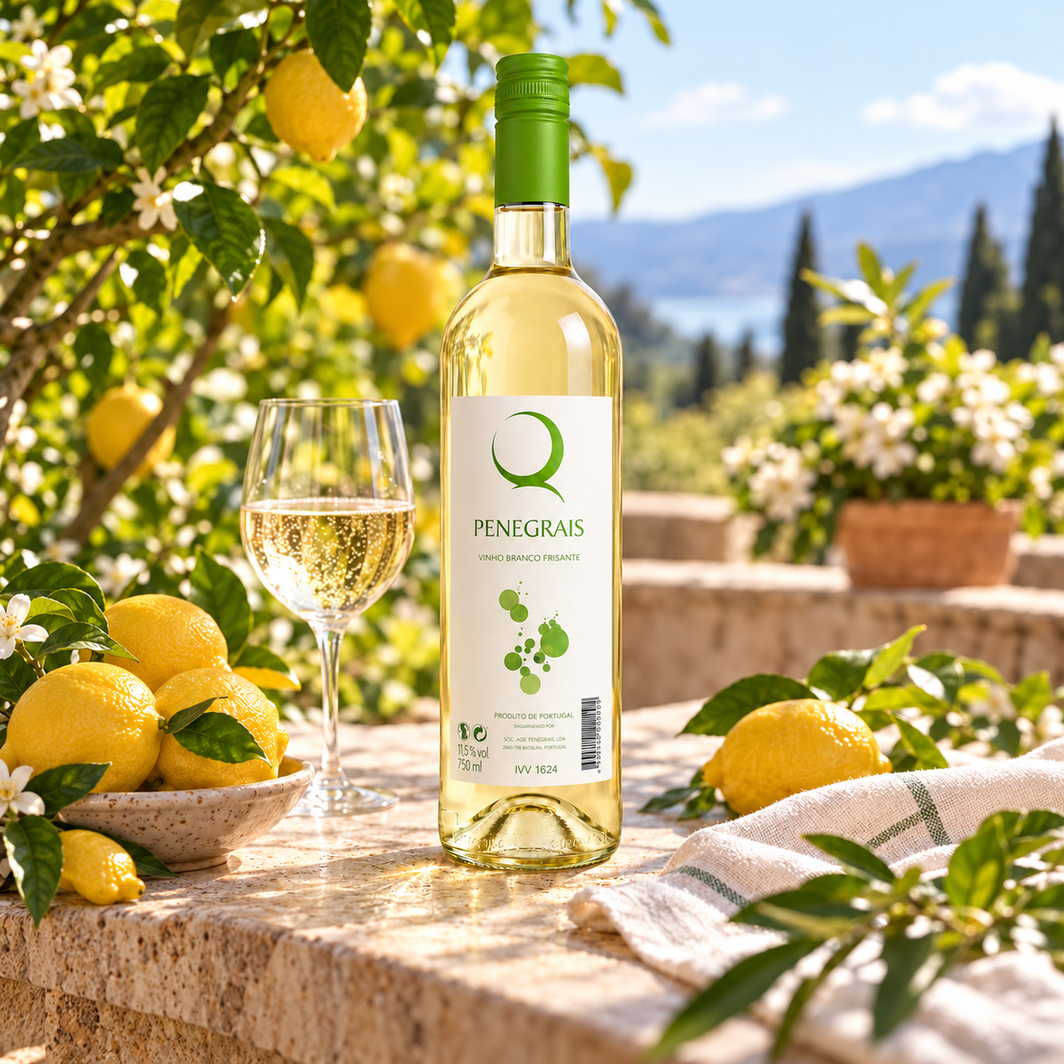 Quinta dos Penegrais – Frizzante – bílé – fotografie v přirozeném prostředí