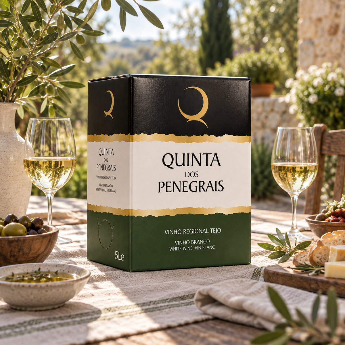 Quinta dos Penegrais – Regional – bílé – Box 5 l – fotografie v přirozeném prostředí