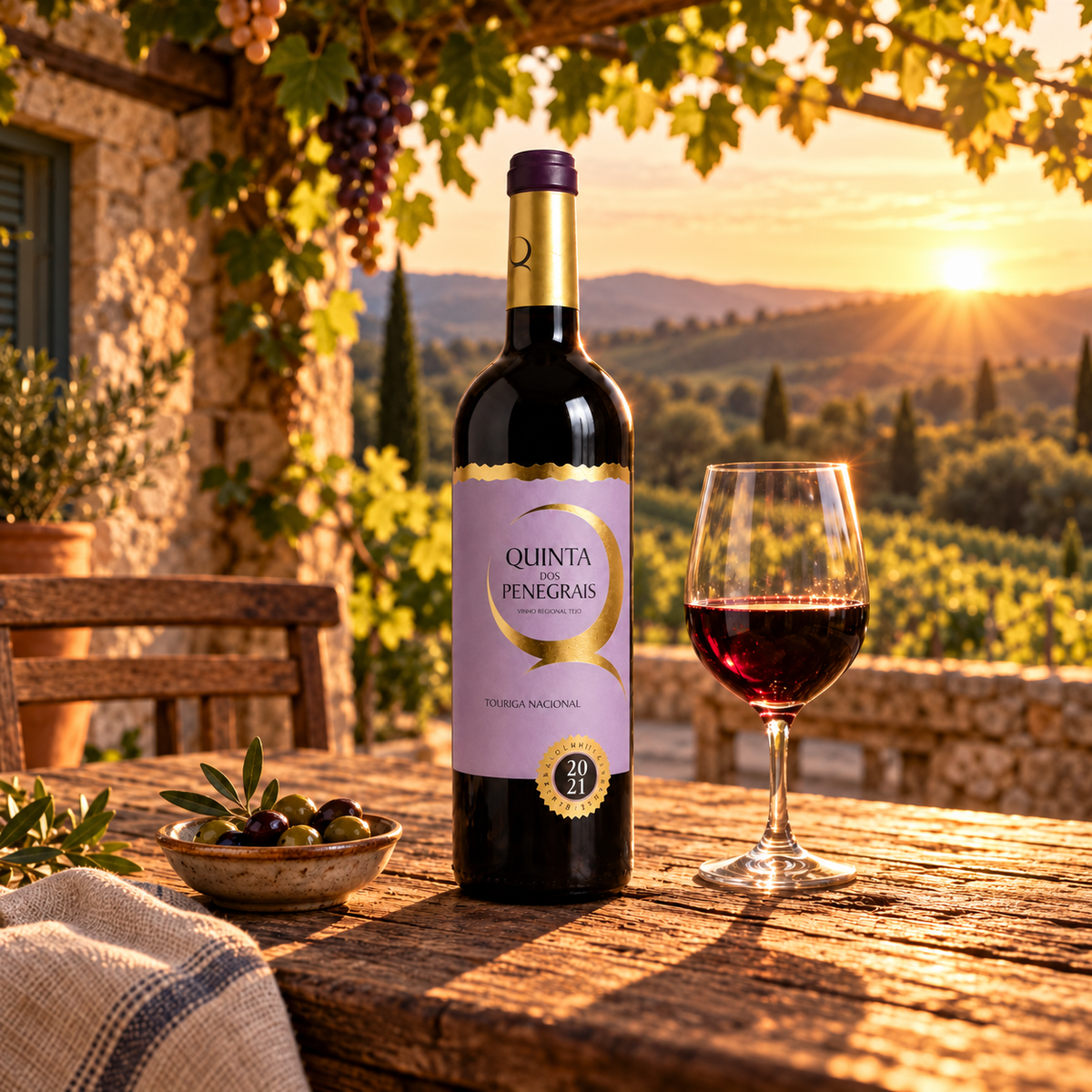 Quinta dos Penegrais – Reserva Touriga Nacional – červené – fotografie v přirozeném prostředí