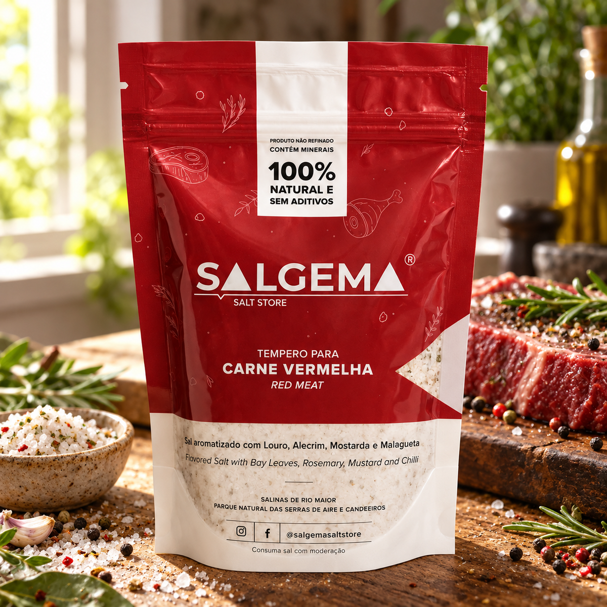 SALGEMA - Aromatizovaná sůl na maso – fotografie v přirozeném prostředí