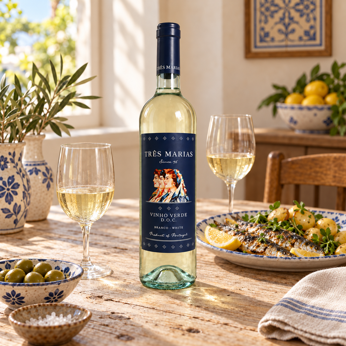Três Marias – Vinho Verde – bílé – fotografie v přirozeném prostředí